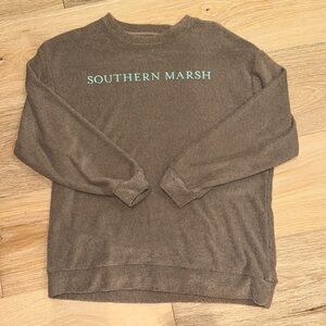 Southern Marsh Brown terry sweatshirt